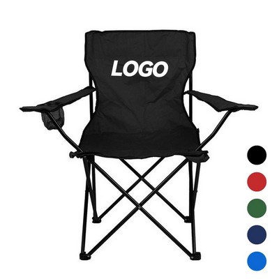 Collapsible Outdoor Chair with Back and Armrests