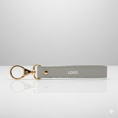 Minimalist PU Leather Car Keychain Anti Lost Key Lanyard Accessory