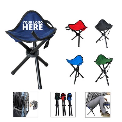 Foldable Camping Stool Tripod Chair