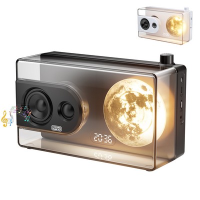 2" 1 Transparent Wireless Bluetooth Speaker w/ Moon Light