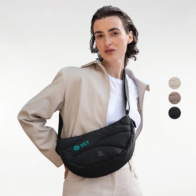 GOT BAG® Wavy Puffer Moon – GOTS Certified Ocean Plastic Crossbody Bag