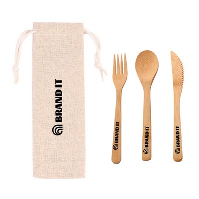 Custom Bamboo Utensil Set