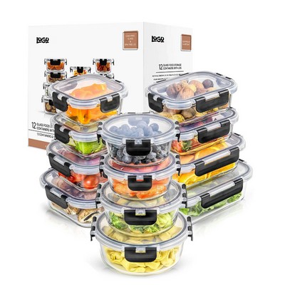 12 Pcs Food Storage Container