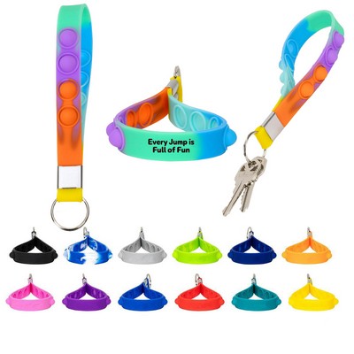 Push Pop Stress Reliever Keychain