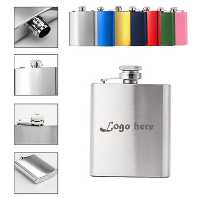 6oz Stainless Steel Liquor Flask
