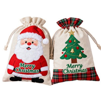 Christmas Candy Drawstring Bag