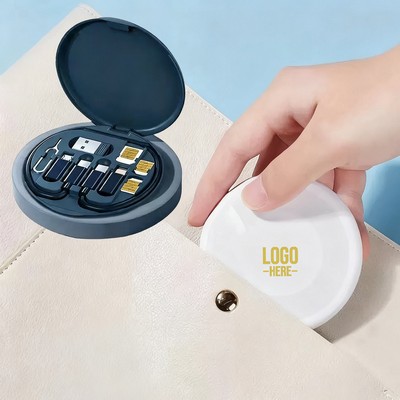 5-in-1 Multifunctional Data Cable & SIM Pin Storage Box