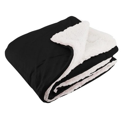 Micro Mink Solid Colors Sherpa 50" x 60" Blanket (BLANK)