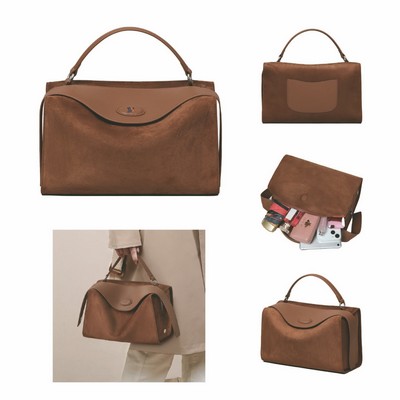 Leather Women's Shoulder Crossbody Pillow Bag