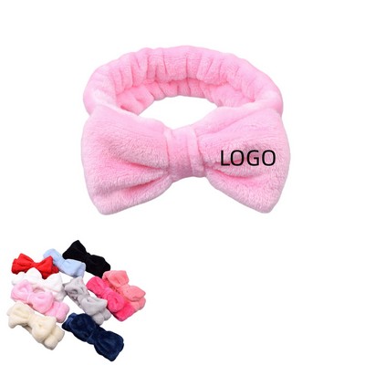 Bow Makeup Headband For Face Washing