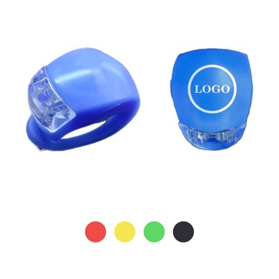 Silicone Clip LED Bike Safety Lights Waterproof Night Riding Bicycle Headlight Rear Frog Taillight