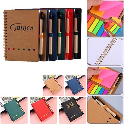 Notebook With Pen and sticker