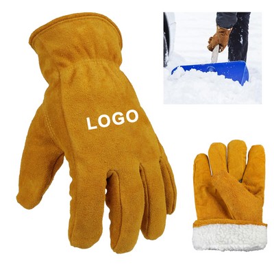 Winter Insulated Cold Proof Leather Glove