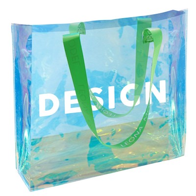 Transparent PVC Rainbow Laser Wedding Favor Handbag