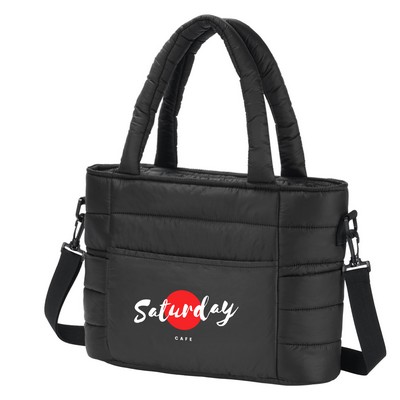 Stylish Puffer Insulated Cooler Tote