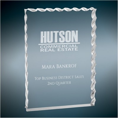 Silver Wave Edge Acrylic, 5x7"