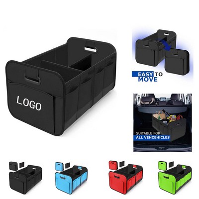 Large capacity waterproof car trunk organizer bag, unisex, foldable, suitable for SUVs/Jeeps/sedans