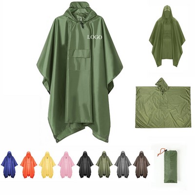 Waterproof Lightweight Rain Poncho for Adults