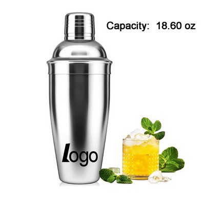19Oz Reusable Stainless Steel Cocktail Shaker