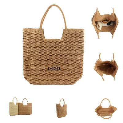 Straw Beach Bag