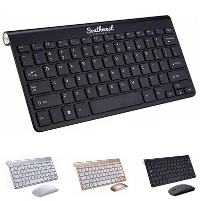 Ultraslim Aluminum Bluetooth Keyboard with Mouse