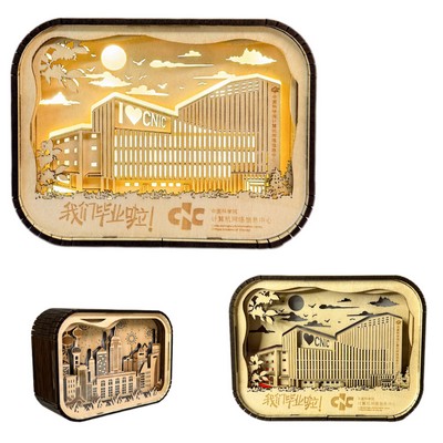 3D Wooden Carving Custom Night Light