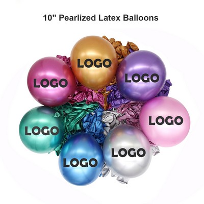 10" Pearlized Latex Balloons
