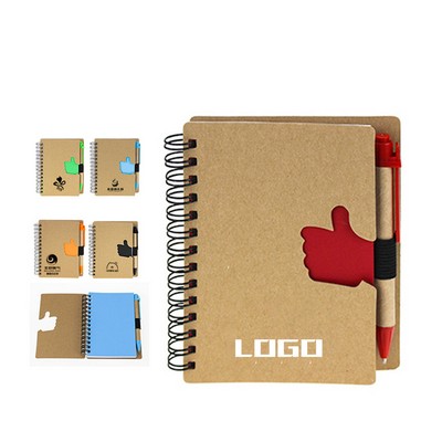 Sustainable Coiled Journal with Pen