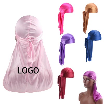 Fashion Silky Satin Durag Headband