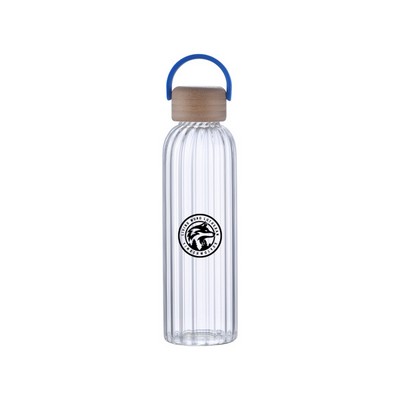 21oz Glass Bottle With Inner Stripe