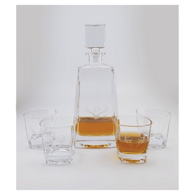 750ml Tequila Decanter Set w/Four 8 oz. Glasses