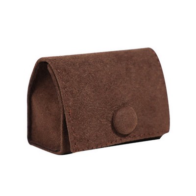 Mini Suede Jewelry Pouch