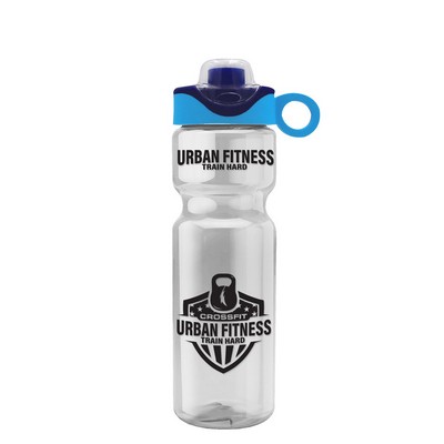 Garyline® Champ Bottle with Two-Tone Drink-Thru Lid with Silicone Loop - 28 oz.