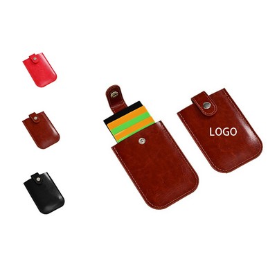 PU Leather Pull-out Card Holder