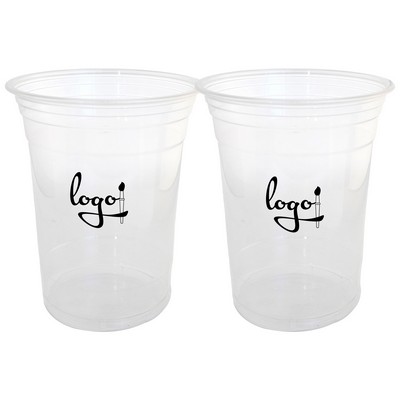 16oz Disposable Clear Plastic Cup