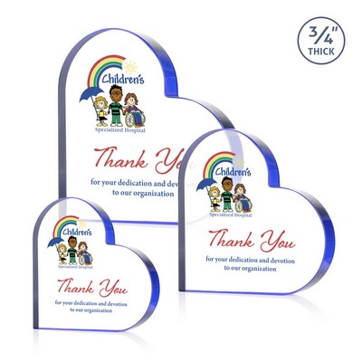 Davina Heart VividPrint™ Award - Blue
