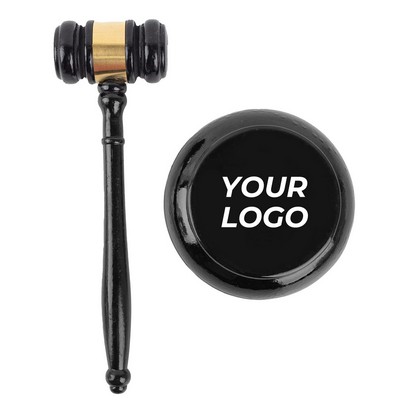 Gavel Crack Handcrafted Wood Sound Block Set