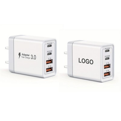Fast Type C Charging Plug 4-Port Dual Port