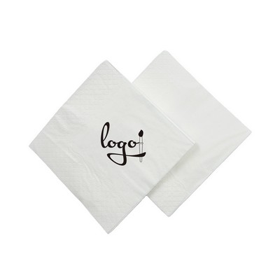 3-Ply White Beverage Napkin