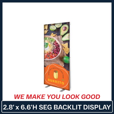 2.8'W x 6.6'H SEG Backlit Display