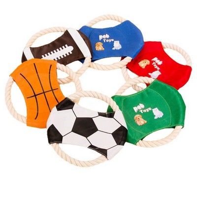 7" Pet Training Cotton Rope Flying Disc