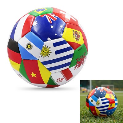 No.5 Heavy-Duty International Flag Soccer Ball