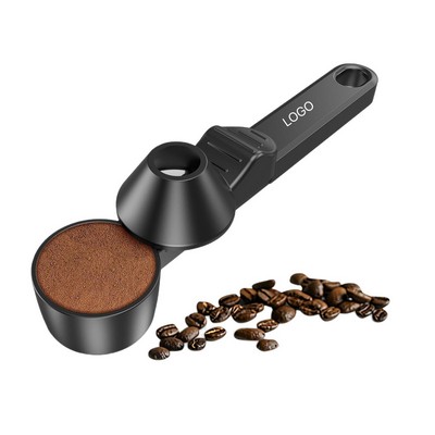 Innovative Coffee Scoop with Sliding Lid Long Handle Large Capacity Measuring Spoon Leak-Proof