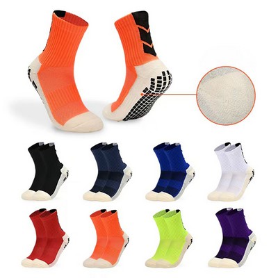 Performance Soccer Socks: Silicone Grip & Sweat-Wicking Fabric