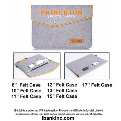 iBank ® 13" Felt Sleeve Case with pocket for Laptop Tablet