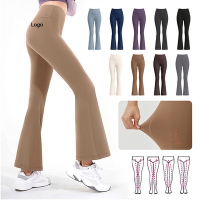 High Waist Flared Tummy Control Lifting Yoga Pants