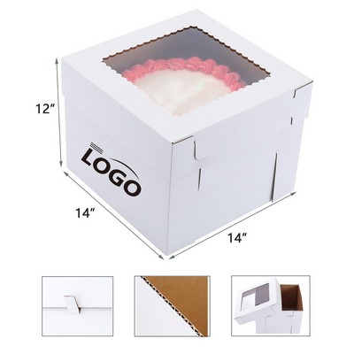 Cake White Board Tall Cake Box with Window