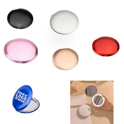 2.76" Portable Aluminum Flip Cover Makeup Mirror"
