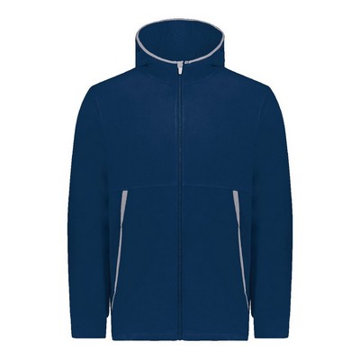 Augusta Sportswear Youth Eco Revive™ Polar Fleece Hooded Full-Zip Jacket - 6859