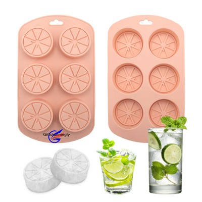 6 Cavity Silicone Lemon Ice Mold